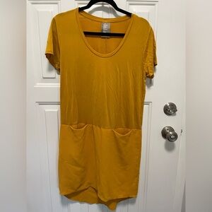 anthropology Dolan Mustard Yellow Dress